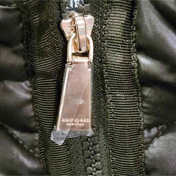 Kate Spade Dark Olive Green Quilted Equestrian Vest Women's‎ Size Medium New! - Picture 4 of 12